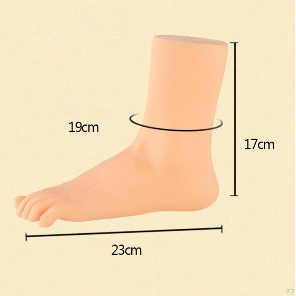 Mannequin Feet Model PVC Ankle Bracelet Foot for Display Socks Retail