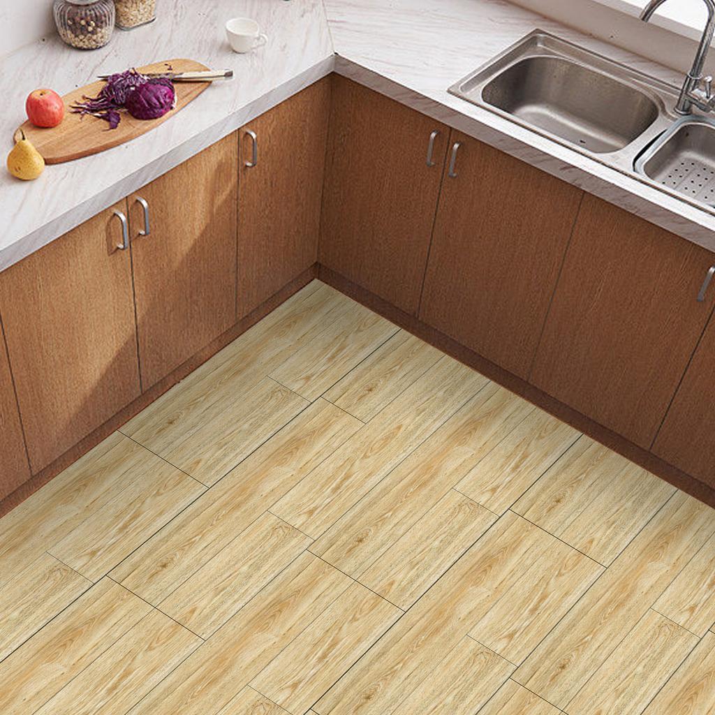 40X15 Cm 2 Stycken Pvc Trämönster Väggklistermärke Självhäftande Vattentät Vardagsrum Sovrum Väggdekoration Golvklistermärke