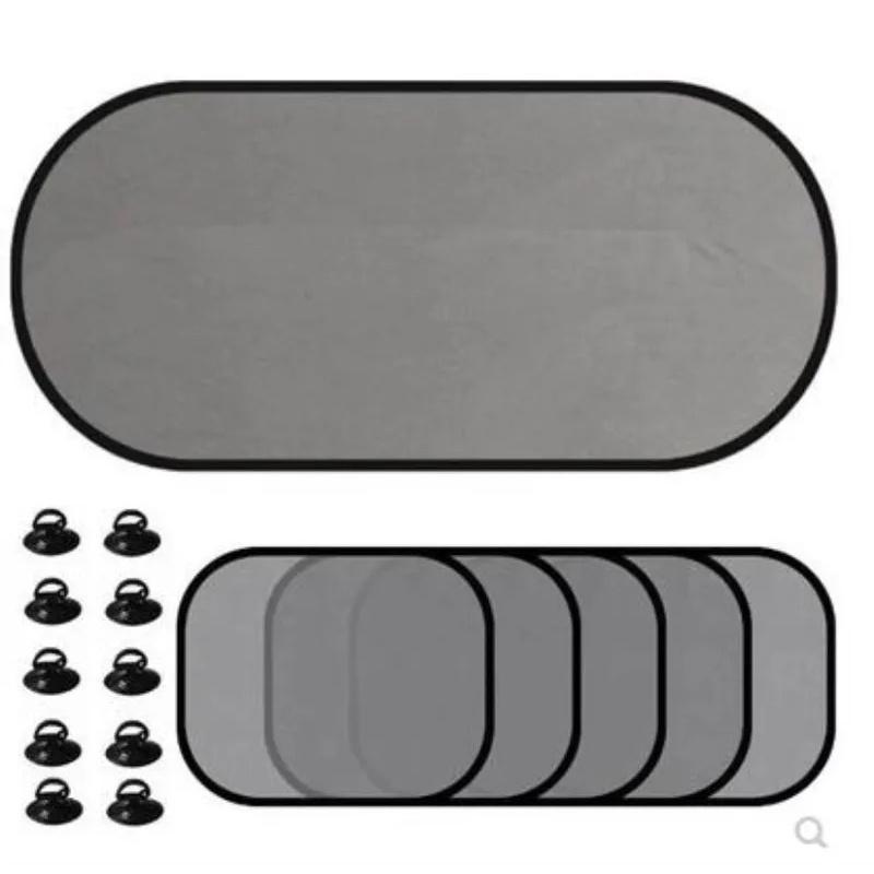 5PCS Car Window Sunshade Cover Sun UV Protection Auto Front Rear Black Window Curtain Side Glass Mesh Sunshades Accessories