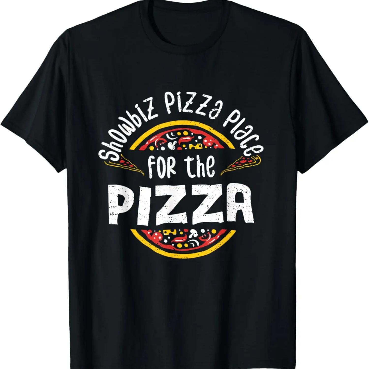 Retro_ Showbiz Pizza Place - Pizza Sayings T-Shirt S чёрный