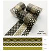 3 stk Gullfolie Washi Tapes Sett Multi Stein Stjerne Blomst Mønster Selvklebende Maskeringstape Dekor Klistremerker Dagbok