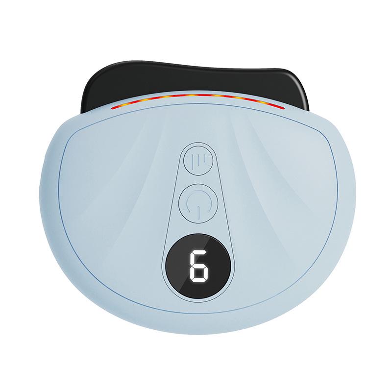 Электрический нефритовый скребок Гуаша: Вибрация, Горячий компресс, Светотерапия, Массажер для лица