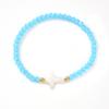 Boho Copper & Shell Beaded Bracelet with Colored Crystals - Women's Handmade Accessory