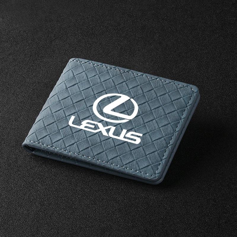 Car Driver License Wallet ID Credit Card Holder For Lexus RX300 IS200 IS250 ES350 Ct200h UX250h NX300h RX350 ES300h RX400h NX GS
