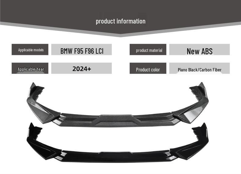 2024+ BMW X5M F95/X6M F96 LCI Front Lip Spoiler Kit