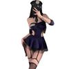 Anime Cosplay Policewoman Officer Passion Sexy Lingerie Uniform Roleplay Erotic Outfit Carnival Halloween Fancy Party Dress