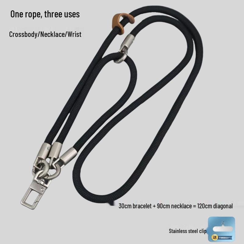 

Adjustable 3-in-1 Mobile Phone Lanyard Strap for Men & Women, Durable and Retractable, Suitable for Outdoor Use and High-End Cameras.