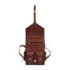 Brown Premium Leather Laptop Backpack Work Stylish and Practical 2-in-1 Design