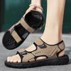Sandals men's 2025 summer explosion wearing teenagers beach sandals non-slip wear trend driving outdoor men's shoes