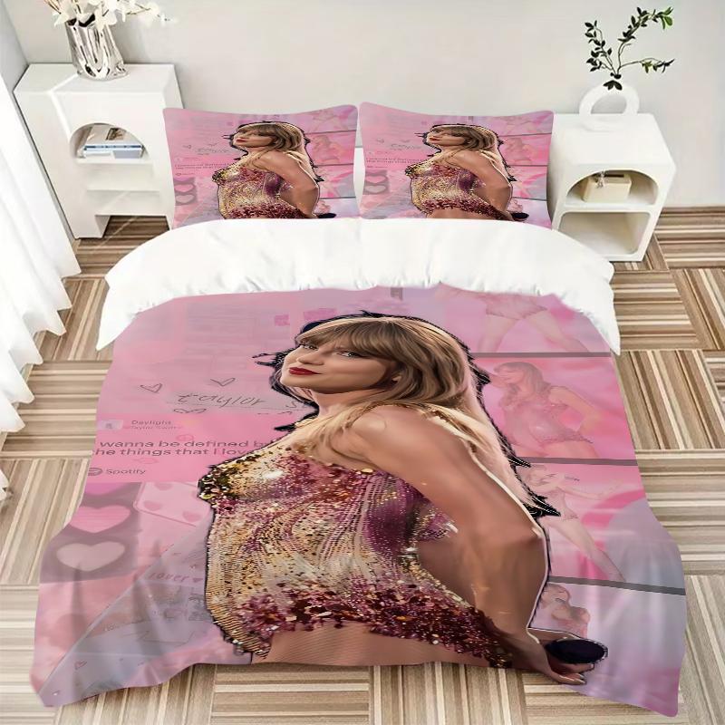 3Pcs Taylor Swift'S Dress Bedding Sets For All Sizes New 3D Printed Bed Cover Comforter Duvet Cover Pillowcase Bedroom Decoration