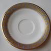 Used Noritake Cup and Saucer, Gold Trim, Floral Pattern, GRAND BROCHE