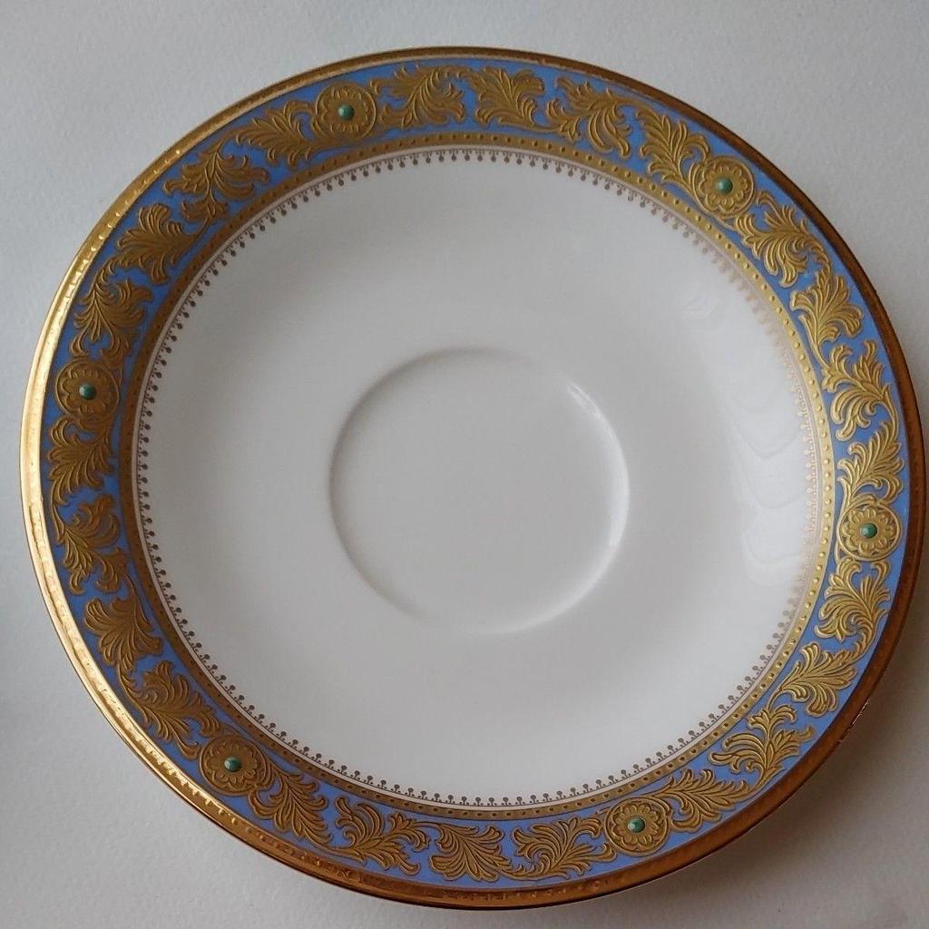 Used Noritake Cup and Saucer, Gold Trim, Floral Pattern, GRAND BROCHE