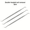 3pcs Professional Ingrown Toe Nail Correction Lifter File Clean Installation Tool Pedicure Multi-function