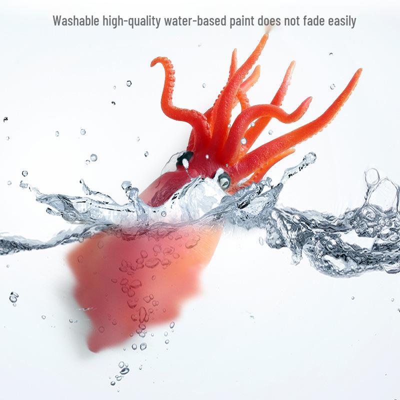 Soft Rubber Marine Animal Stress Relief Toys: Pufferfish, Octopus, Crab, Dunkleosteus Squeeze Models