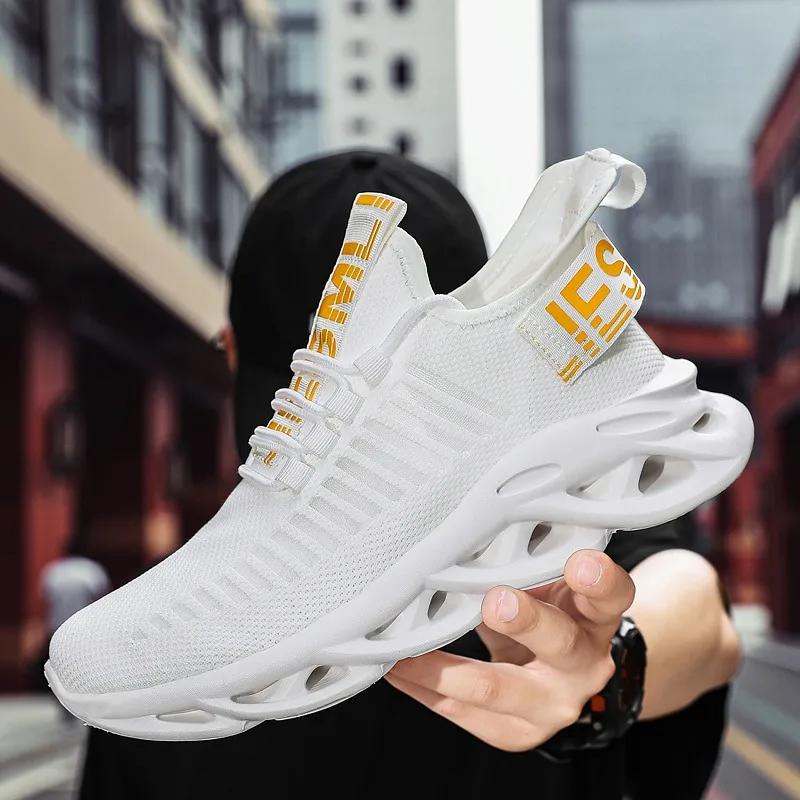 Fashion Men Shoes Comfortable Unisex Sneakers Breathable Couple Running Shoes Women Tenis Sports Shoes White Walking Sneakers Hombres