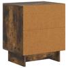 Nightstand Smoked Oak 43 x 34.5 x 50 cm Engineered Wood