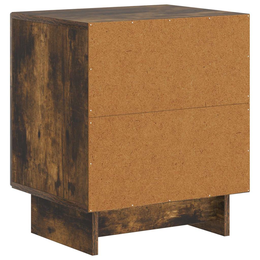 Nightstand Smoked Oak 43 x 34.5 x 50 cm Engineered Wood