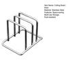 Cutting Board Stand Stainless Steel Countertop Organizer Space-Saving Chopping Board Holder for Pot Lids Bakeware Cookie Sheets Storage