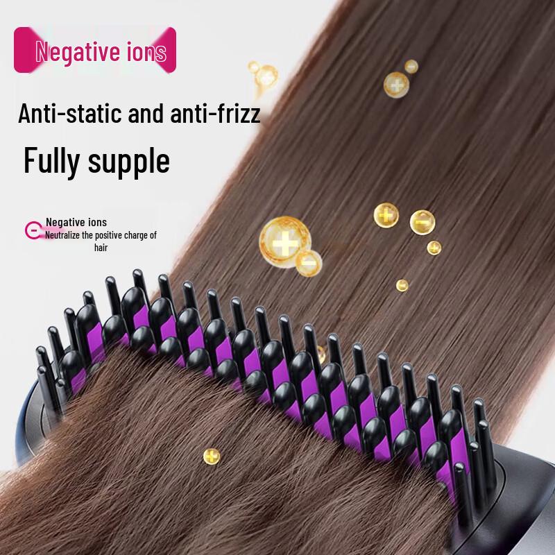 MEN WOO Wireless Negative Ion Hair Straightening Comb