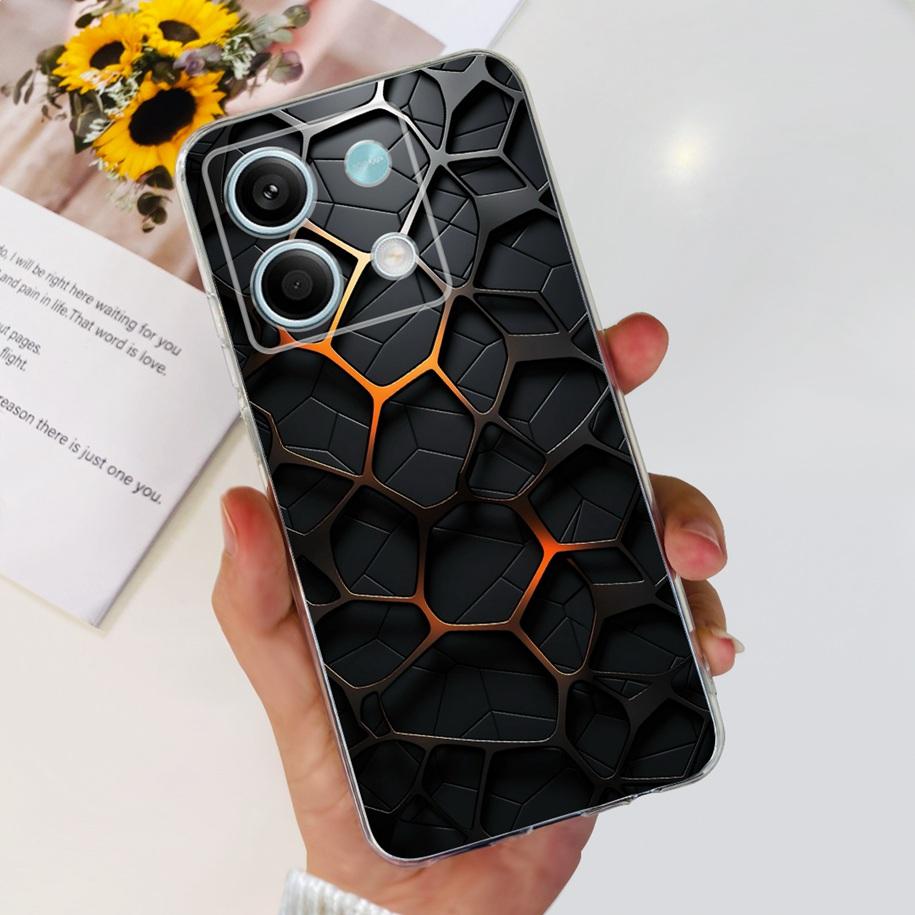 For Xiaomi Redmi Note 13 2024 Case Fashion Flower Soft Phone Case For Xiaomi Redmi Note 13 5G Soft Fundas Bumper Note13 4G Coque