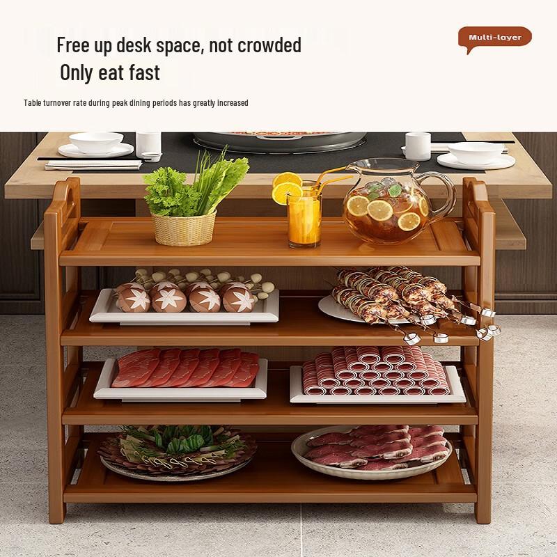 Miling Commercial Wooden Kitchen Prep Rack