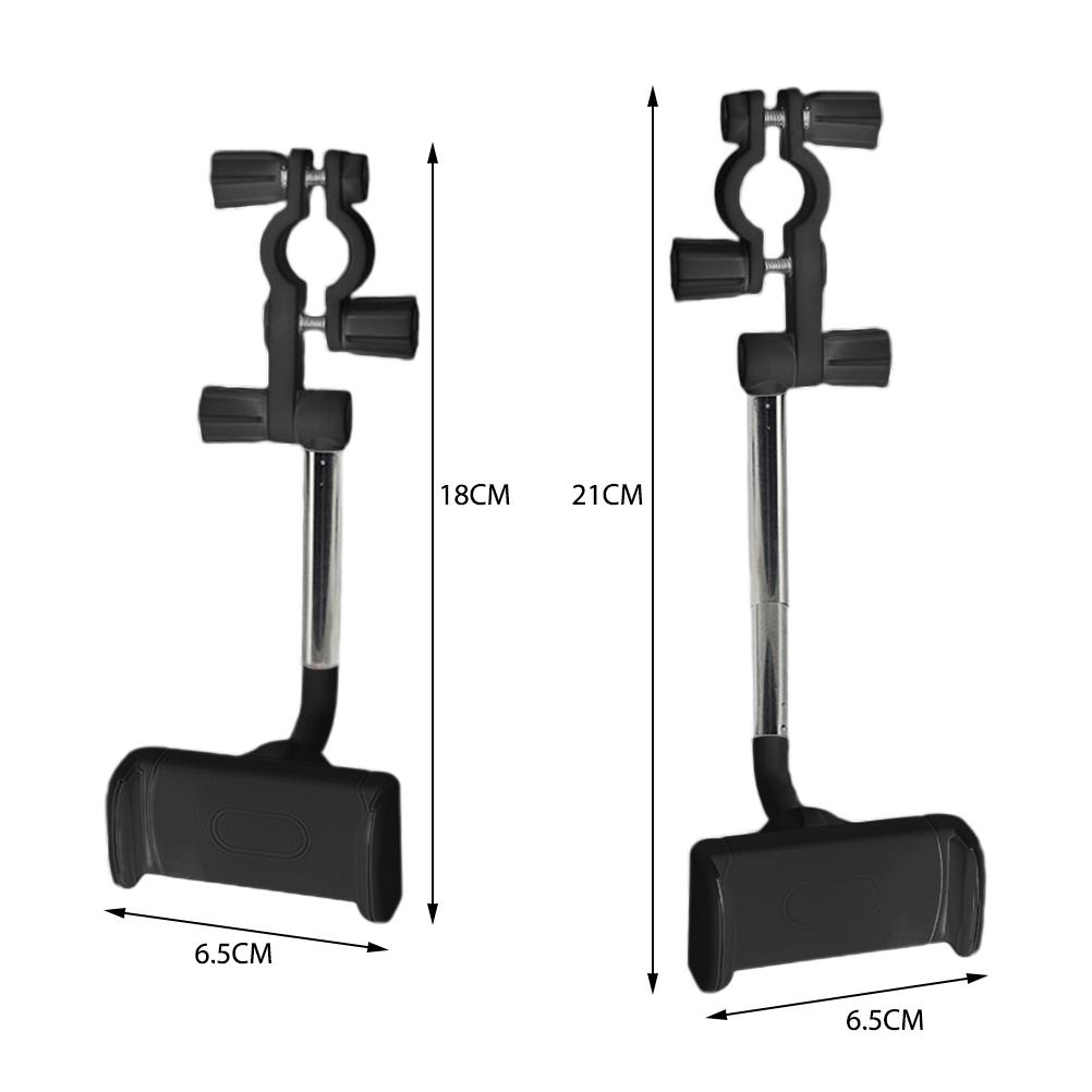 Car Rearview Mirror Phone Holder Seat Back Hook Mount for Navigation