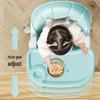 Adjustable Portable High Chair for Infants - Foldable Children's Dining Seat with Double Layer Tray