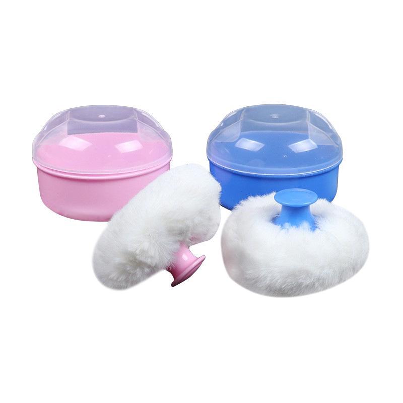 Mother & Baby Body Powder Puff Box – Gentle, Non-Shedding Polyester for Delicate Skin