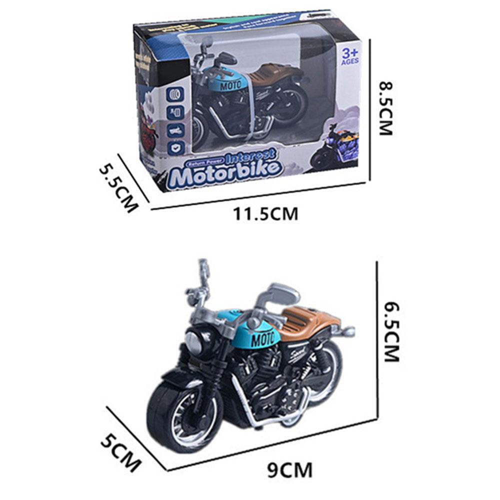 YLE-10 Children Alloy Motorcycle Model Display Vehicle Toy with Pull-Back Function for Home Decor