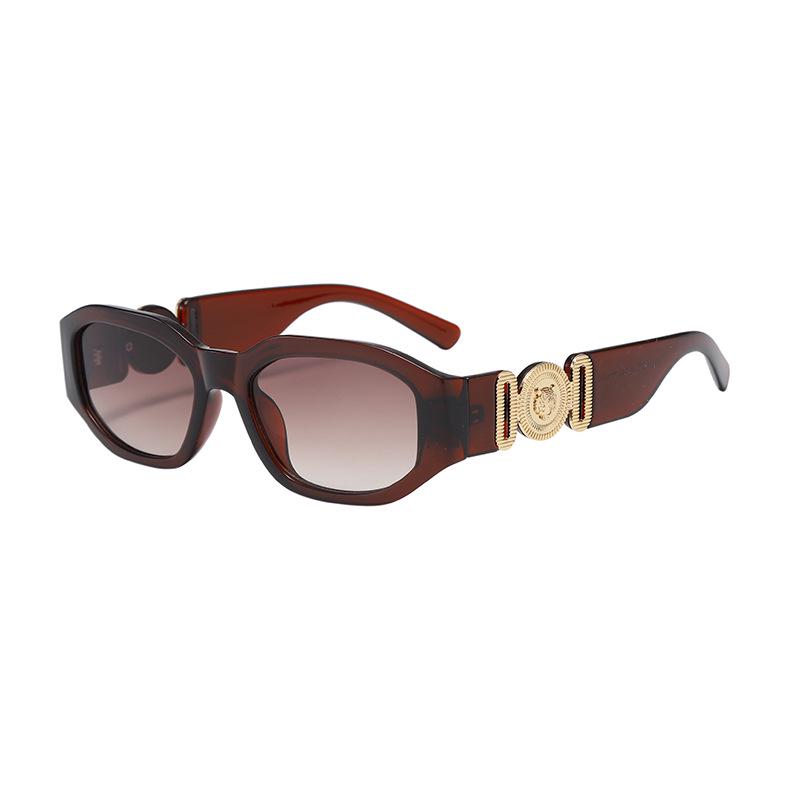 New European-American Trend Polygon Sunglasses: Women's Stylish Square Frame Street Fashion.