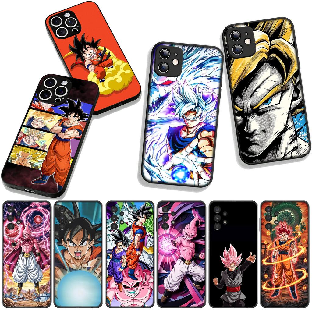 for Samsung Galaxy S25 S24 S22 S23 FE Ultra Plus A56 A05 A06 A15 A16 A55 S7 Edge Phone Case Majin Buu Dragons Son Gokus Balls
