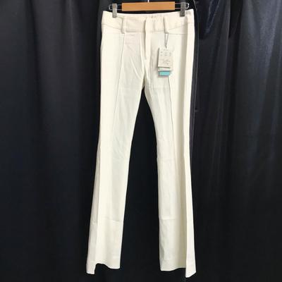 NEW Tag Unused Japan Le Souk Flare Slacks Pants 34 Women S Inset 83cm White Bottoms Trousers(USED)