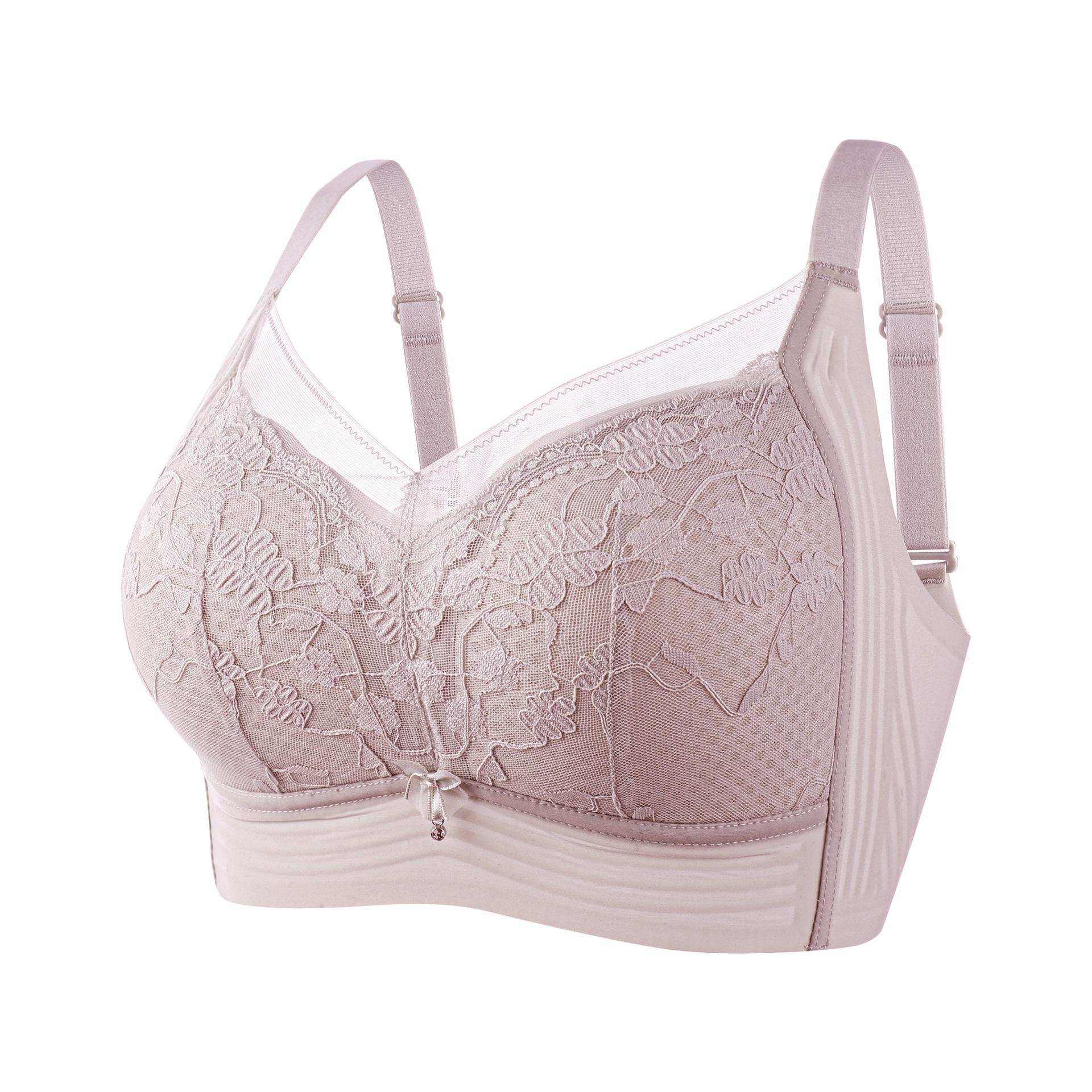 

Breast Collection Bra Women s Top Support Bra Women s Thin Full Cup Bra Push Up Bra 42/95D рожевий