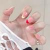 Ins Macaron French Girl Blush Nails: Energetic, Color-Changing, Cute Rainbow Nail Art for Students