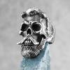 Badass Gentleman Skull Stainless Steel Mens Rings Gothic Punk Hip Hop for Male Boyfriend Biker Jewelry Creativity Gift Wholesale 3