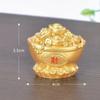 Feng Shui Auspicious Fa Cai Money Tree Gold Ingot Bag Lucky Fortune Spring Festival Mascot Desktop Ornament Car Home Decor Craft
