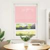 Pink Pleated Blind 75X100 Cm Fabric Width 74.4 Cm
