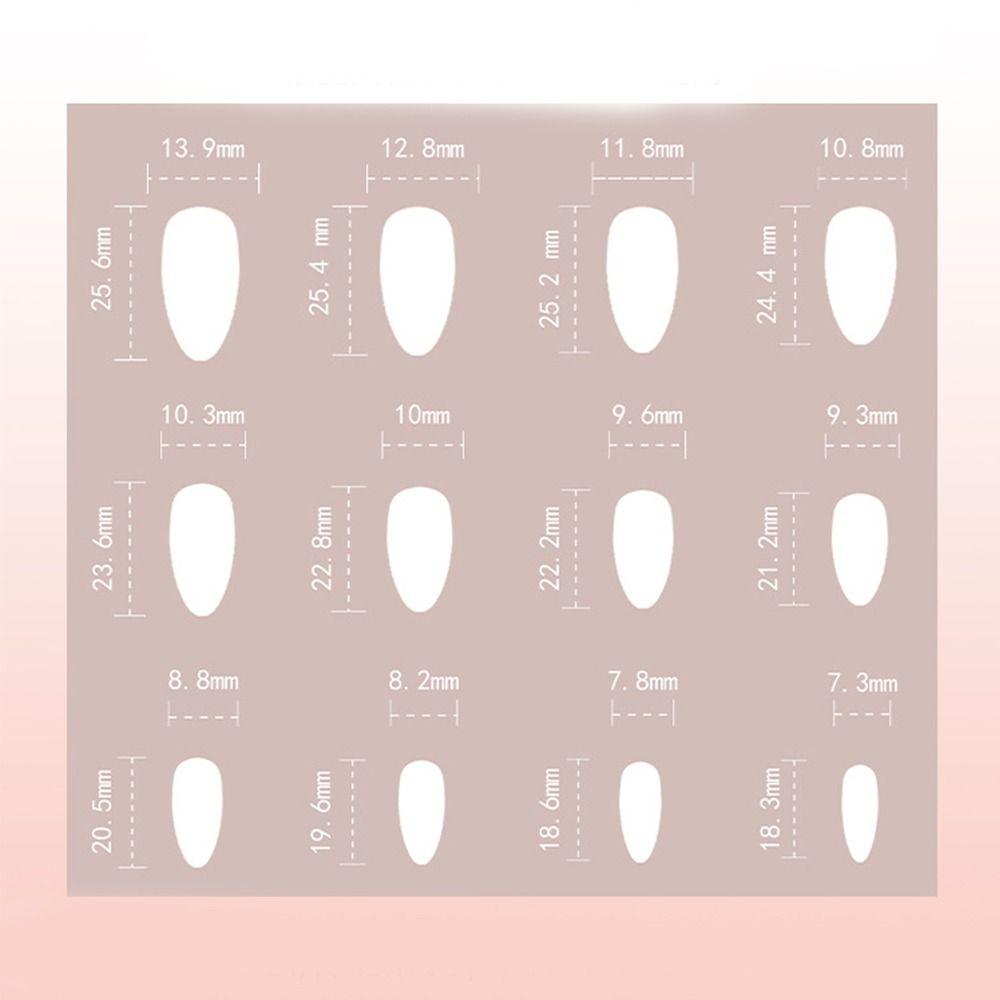24pcs Long Almond False Nails French Rose Re Crocodile Pattern Press On Nails Irregular Gold Foil Simple White Flowers