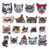 Boutique Cat Cartoon Cute Pet Animal Computer Embroidery Embroidery Cloth Sticker Hot Melt Adhesive Diy Clothes Patch Sticker