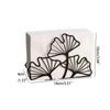 Simple Ginkgo Leaf Napkin Holder High-end Iron Tissue Rack Metal Tissue Holder  Kitchen Accessory
