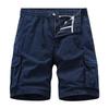 Men's Cargo Shorts Elastic Waist Drawstring Summer Casual Cotton Work Athletic Shorts Lightweight Outdoor Hiking Tactical Shorts