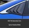 Îmbunătățiri pentru Honda Civic generația a 11-a 2022: buza frontală, eleron spate, splitter, jaluzele, bară spate.