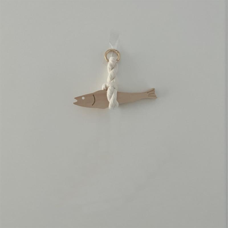 

1pc Car Ornament Fish Hangable Pollack Charm For Wall Wooden Door Pendant Wall Art Hangable Wall Decoration For Car Interior