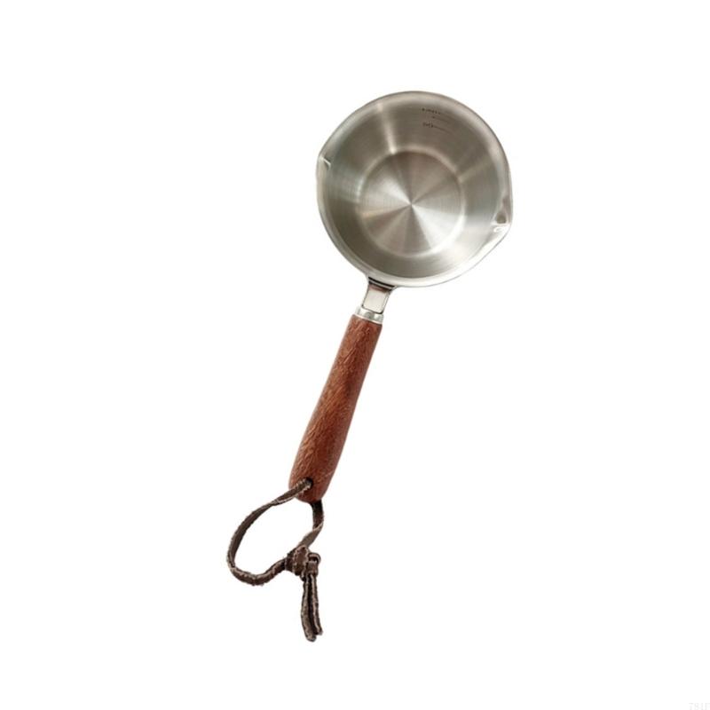 Pouring Sauce Pan for Hot Oil, Milk, and Butter Heating in Meals