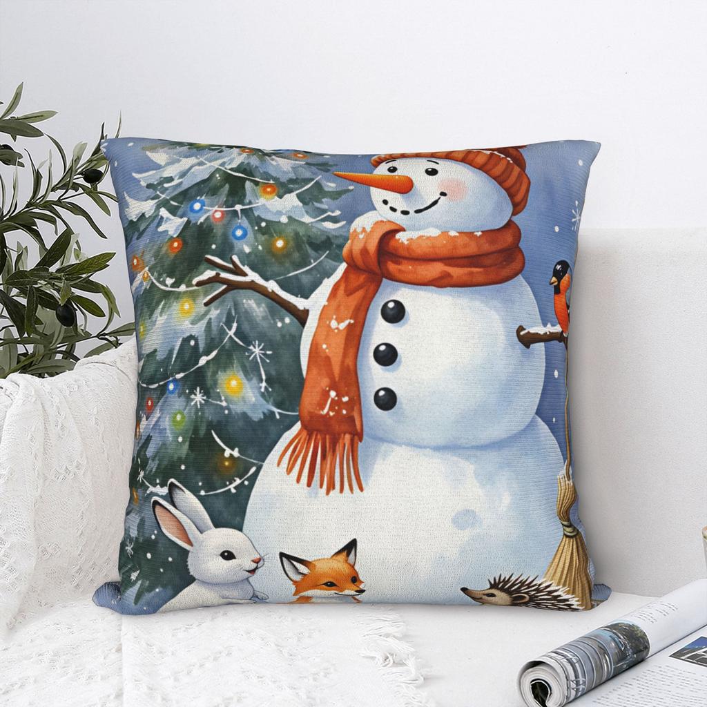 Marry Christmas Pillow Case Square Pillow Cover Kawaii Cushion Cover For Sofa Car Home Decor