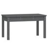 VidaXL Banc de jardin gris 80x44x45 cm bois massif de pin 823999