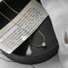 Mini Round Diamond Pendant Necklace For Women, With A Light Luxury And Niche Design, Fresh And Versatile Collarbone Chain Accessory