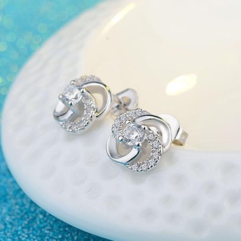 Lindon – boucles d'oreilles en alliage de cuivre et Zircon pour femmes, cadeaux de fête de mariage