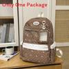 Anime Girl Double Shoulder Backpack For School With Nylon Material And Dot Pattern