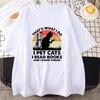 Hot Cats And Books Funny Unisex Unisex Tshirt Harajuku Print Fashion Short Sleeve Summer Casual Tshirt I Pet Cats I Read Books Top